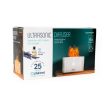 PLATINET Illatosító, aroma diffúzor, Láng hatású, Ultrahangos, 180ml, ajándék Levendulás olajjal, fehér