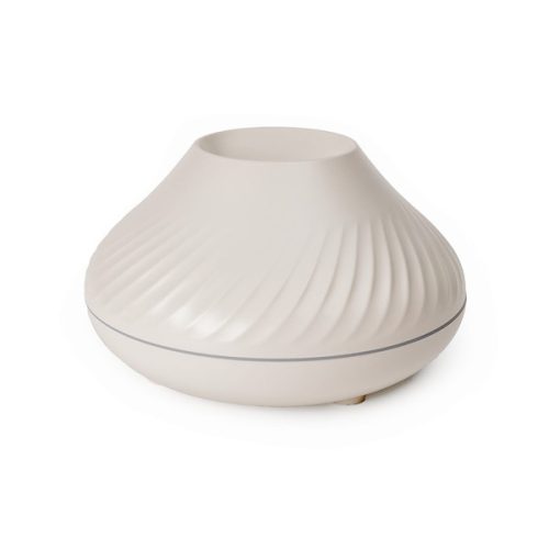 PLATINET Párologtató + Illatosító, aroma diffúzor, Láng hatású, Ultrahangos, 130ml, ajándék Levendulás olajjal, fehér