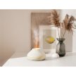 PLATINET Párologtató + Illatosító, aroma diffúzor, Láng hatású, Ultrahangos, 130ml, ajándék Levendulás olajjal, fehér