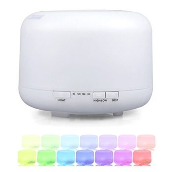   PLATINET Párologtató + illatosító, aroma diffúzor, LED, RGBW, 0,5l, fehér