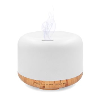   PLATINET Párologtató + illatosító, aroma diffúzor, LED, RGBW, 0,5l, fa és fehér