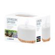 PLATINET Párologtató + illatosító, aroma diffúzor, LED, RGBW, 0,5l, fa és fehér