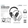   PLATINET Fejhallgató, Wireless, vezeték nélküli, Bluetooth 5.3, Slim, beépített mikrofonnal, fehér