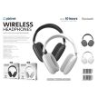 PLATINET Fejhallgató, Wireless, vezeték nélküli, Bluetooth 5.3, Slim, beépített mikrofonnal, fehér