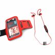 PLATINET Fülhallgató Sport Bluetooth, karpánttal, piros