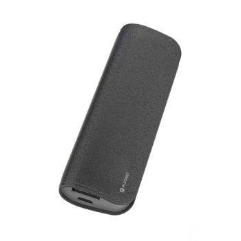   PLATINET Power Bank hordozható töltő 11000mAh, fekete + micro USB Kábel bőr borítással