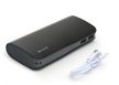 PLATINET Power Bank hordozható töltő 11000mAh, fekete + micro USB Kábel bőr borítással