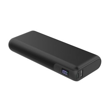   PLATINET Power Bank hordozható töltő 20000mAh, 2 USB-C, 65W, QC, Li-Ion, fekete