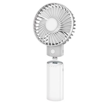   PLATINET Asztali ventilátor, akkumulátoros, zsebméretű, 4000 mAh, 3 sebesség, fehér