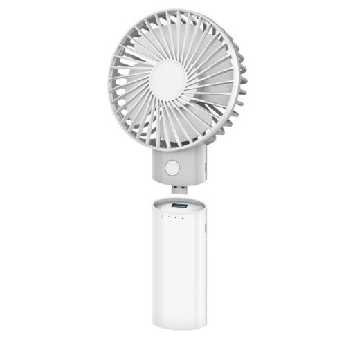 PLATINET Asztali ventilátor, akkumulátoros, zsebméretű, 4000 mAh, 3 sebesség, fehér