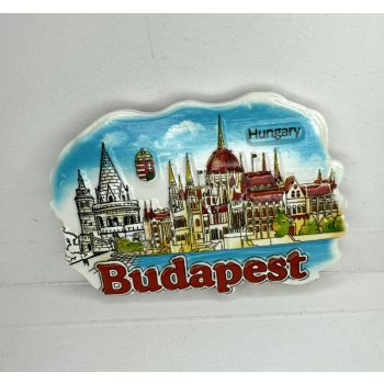 Budapest Panoráma – kerámia hűtőmágnes