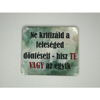 Feleségek logikája – humoros hűtőmágnes