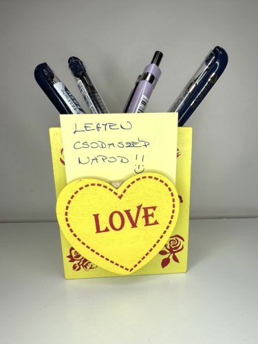 Love Notes – Fa ceruzatartó és cetlitartó