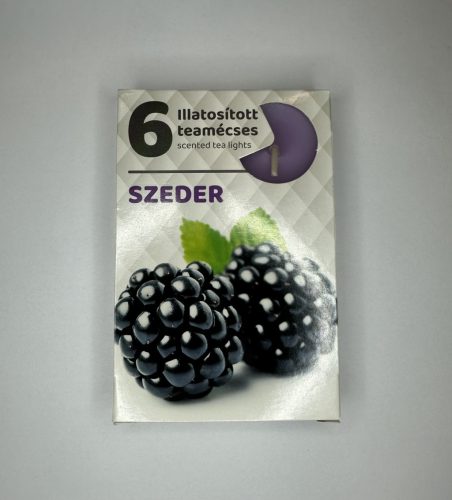 „Erdei Harmónia – Szeder illatú teamécses (6 db)”