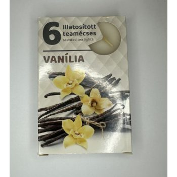 Édes Nyugalom – Vanília illatú teamécses (6 db)