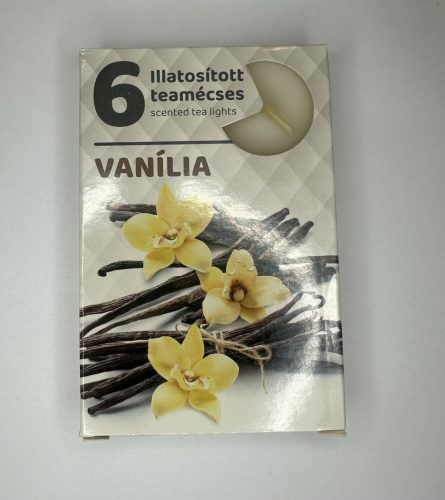 Édes Nyugalom – Vanília illatú teamécses (6 db)