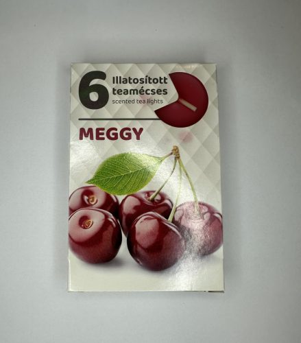 Nyári Frissesség – Meggy illatú teamécses (6 db)