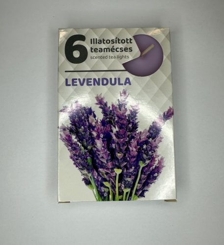 Nyugalom Szigete – Levendula illatú teamécses (6 db)