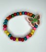 Rainbow Butterflies – Színes gyermek nyaklánc és karkötő szett
