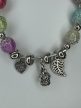 Színes charm karkötő – Made with Love kollekció
