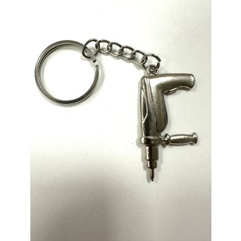 Mini Fúró Kulcstartó – Ezüst Szerszámrajongóknak