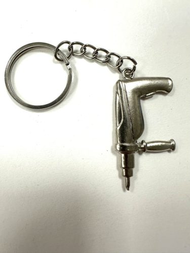 Mini Fúró Kulcstartó – Ezüst Szerszámrajongóknak