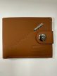 Díszdobozos barna műbőr pénztárca - díszdobozban