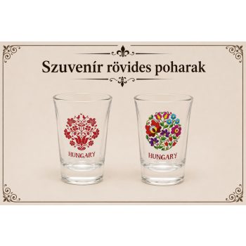 Szuvenír rövides poharak