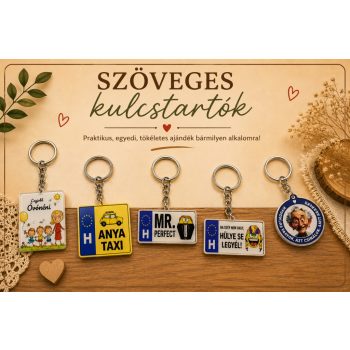 Szöveges kulcstartók
