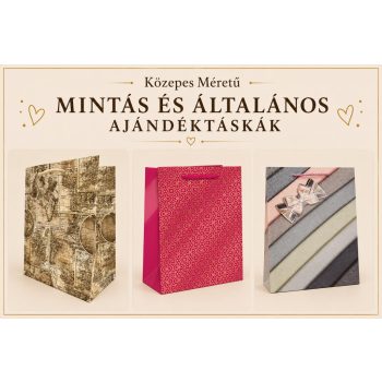 Közepes Méretű Mintás és Általános Ajándéktáskák