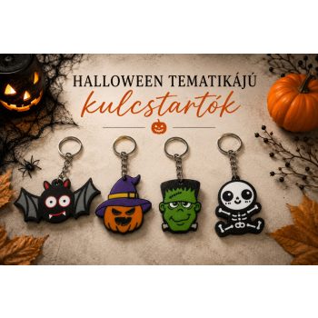 Halloween tematikájú kulcstartók