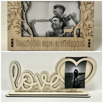 Gravírozott fényképkeret