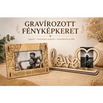 Gravírozott fényképkeret