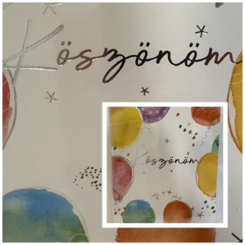 Köszönöm lapok minden alkalomra