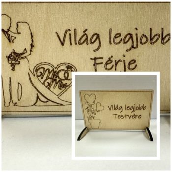 Családi feliratos táblák