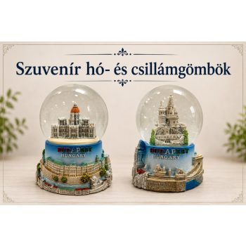 Szuvenír hó- és csillámgömbök