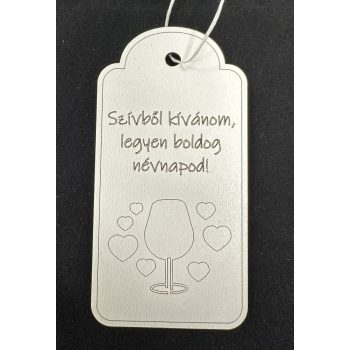 Gravírozott ajándékkísérő