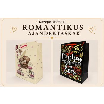 Közepes Méretű Romantikus Ajándéktáskák