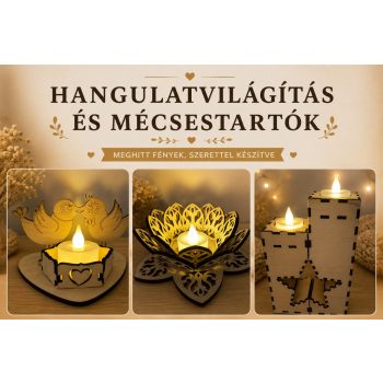 Hangulatvilágítás és mécsestartók