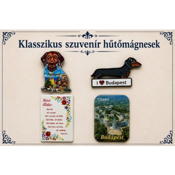 Klasszikus szuvenír hűtőmágnesek