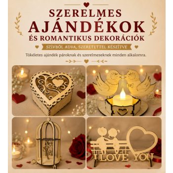 Szerelmes ajándékok és romantikus dekorációk