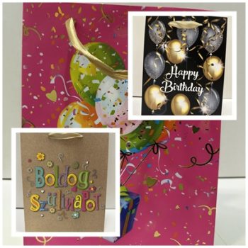 Közepes Méretű Születésnapi Ajándéktáskák