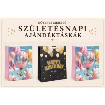 Közepes Méretű Születésnapi Ajándéktáskák