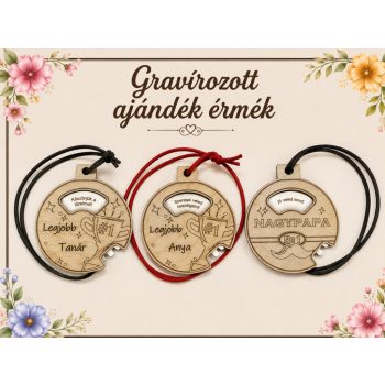 Gravírozott ajándék érmék